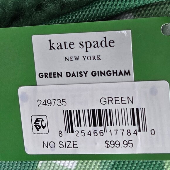 NWT Kate Spade Green Gingham Dog Bed - Picture 4 of 5